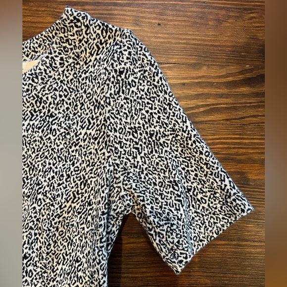 LOFT Leopard Dress Stretch Fit - Picture 2 of 4